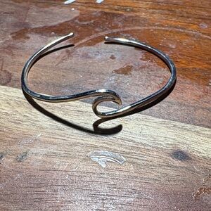 Elegant Silver Wave Bracelet